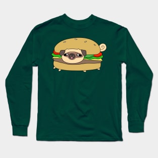 Half Pug Half Burger Long Sleeve T-Shirt